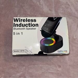 Wireless Induction Bluetooth Speaker with LED Light